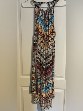 Westport Multicolor One-Shoulder Tribal Print Dress